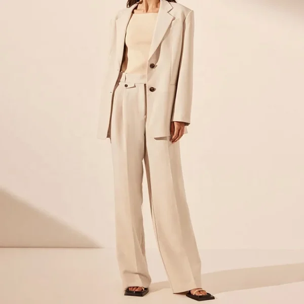 High Quality New Summer Cotton Linen Women Clothing Casual Office Ladies Trousers Wide-leg Straight Pants - Image 5