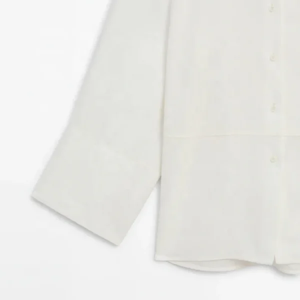 Recommend Long Sleeve Solid Loose White Shirts Women Cotton and Linen Blouses Female Vintage Streetwear Plus Size Tops - Image 4