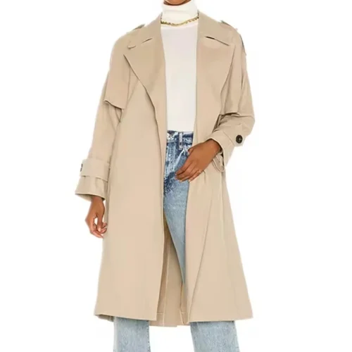 Women Fashion Winter Coats Classic Long Trench Elegant Pockets Button Women Coat