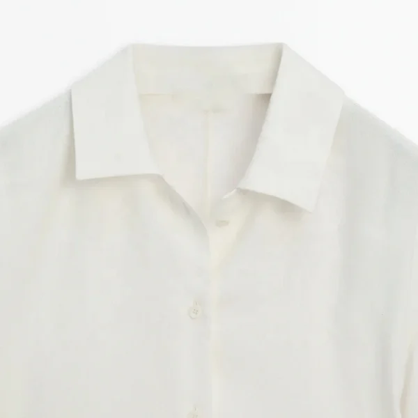 Recommend Long Sleeve Solid Loose White Shirts Women Cotton and Linen Blouses Female Vintage Streetwear Plus Size Tops - Image 3