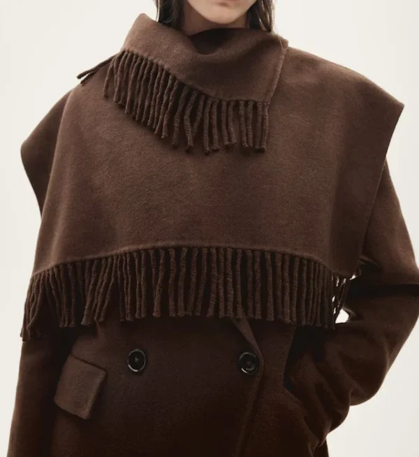 Winter Fashion Style Women Wool Trench Coat Heavyweight Long Trench Coat Warm Windproof Women Casual Coat - Image 4
