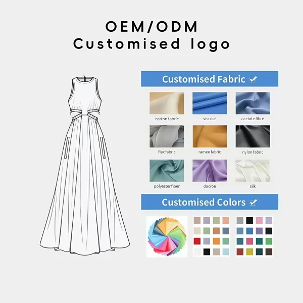 Design Summer Casual Dresses 2025 Hot Sale Elegant Slip Midi Long Striped Dress for Women - Image 5