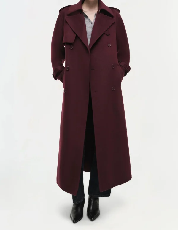 Winter Lapel Collar Women Long Trench Coat Slim Outfit Long Coat for Women Casual Streetwear - Image 2