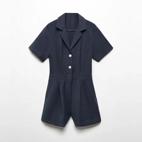 Eco Friendly Women Summer Solid Casual Cotton Linen Slim Women Jumpsuit Shorts Bodysuit Playsuit Clothing Shorts Rompers - Image 5