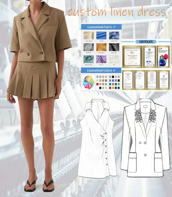Summer Casual Short Sleeve Blazer Top Khaki Versatile Shirt Style Stylish for Work Daily Wear Blouse - Image 4