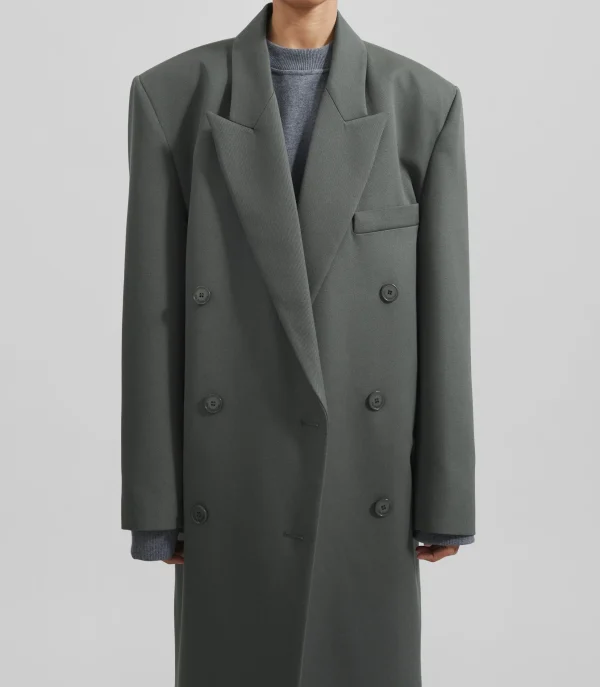 Oversized Women Wool Trench Coat Boxy Long Trench Coat Luxury Cashmere Coat for Women - Image 5