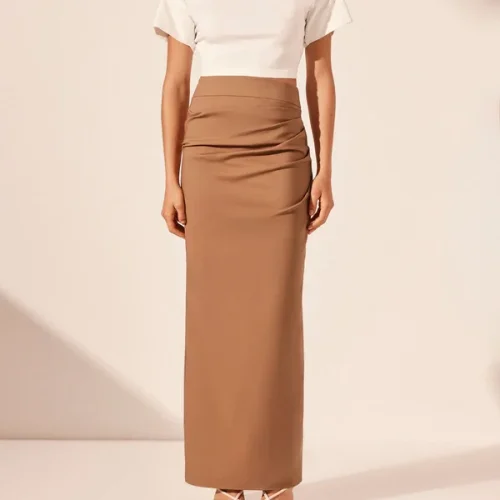 Premium High Waist Maxi Skirts Relaxed Slim Fit Women’s Long Skirt Plus Size Skirt for Women