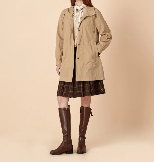 Vintage Women Casual Coat Suitable Basic Streetwear Coat Hooded Waterproof Coat Jacket for Women - Image 2