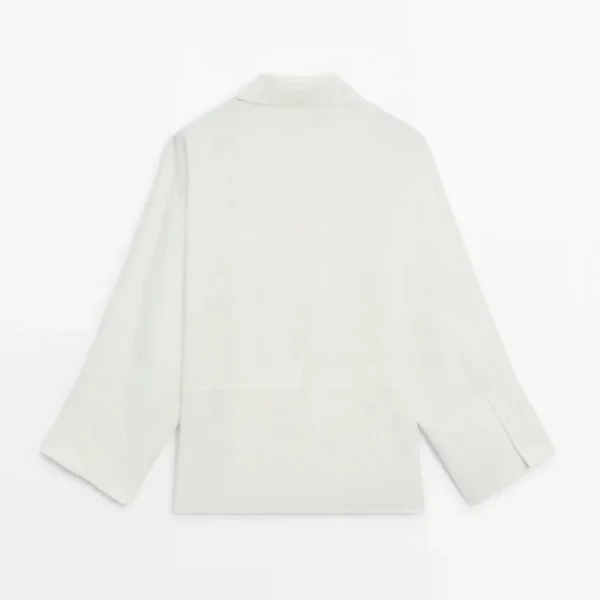 Recommend Long Sleeve Solid Loose White Shirts Women Cotton and Linen Blouses Female Vintage Streetwear Plus Size Tops - Image 2