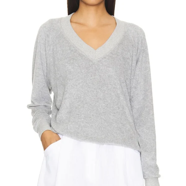 High Quality Cotton Long Sleeve V Neck Women's Autumn and Winter Tops