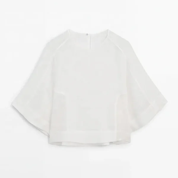 Women White Cotton Linen Shirt Tops Lady Long Sleeve Office Wear Plus Size Plain Casual Ladies Formal Blouse - Image 5