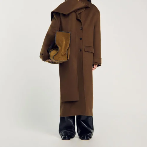 New Arrival Women Double Breasted Muffler Coat Oversized Long Trench Coat Fashion Streetwear Women Trench Coat