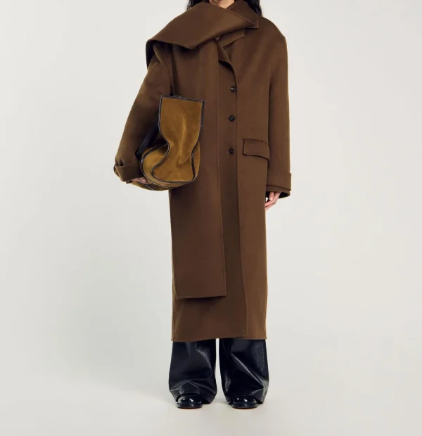 New Arrival Women Double Breasted Muffler Coat Oversized Long Trench Coat Fashion Streetwear Women Trench Coat