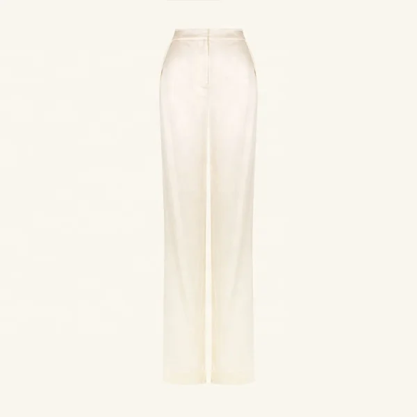 New Fashion Flax Clothing Casual Lady Loose Floor -length Formal Trousers High Waist Wide-leg Pants for Women - Image 5