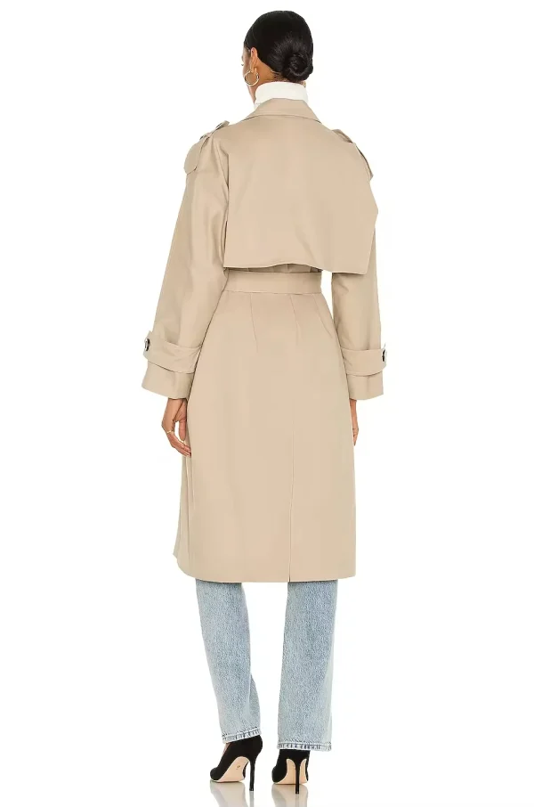 Women Fashion Winter Coats Classic Long Trench Elegant Pockets Button Women Coat - Image 3