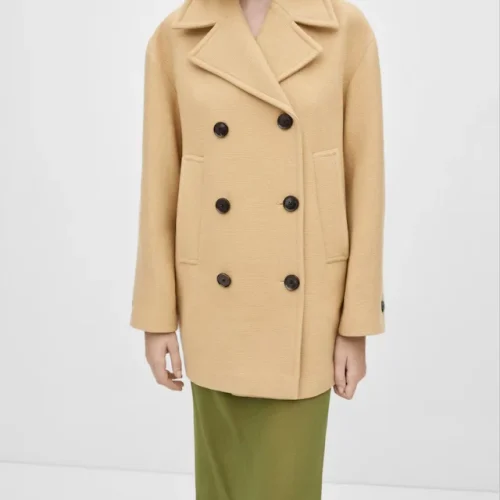 Plus Size Women Coat Women Jacket Coat Winter Turn Down Collar Woolen Coat for Women