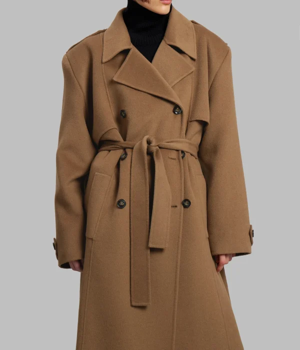 Cashmere Coat Women Oversized Loose Wool Trench Coats Women - Image 2