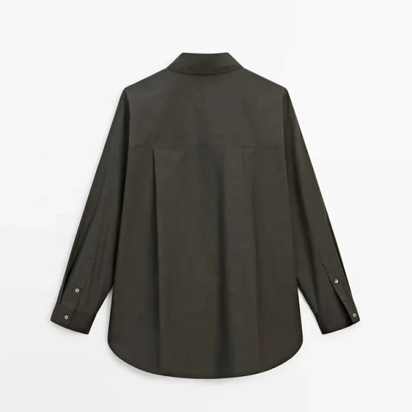 New Design Women's Summer Fashion Button up Linen Loose Top Vintage Long Sleeve Turn-down Collar Shirt Casual Chic Blouse - Image 6