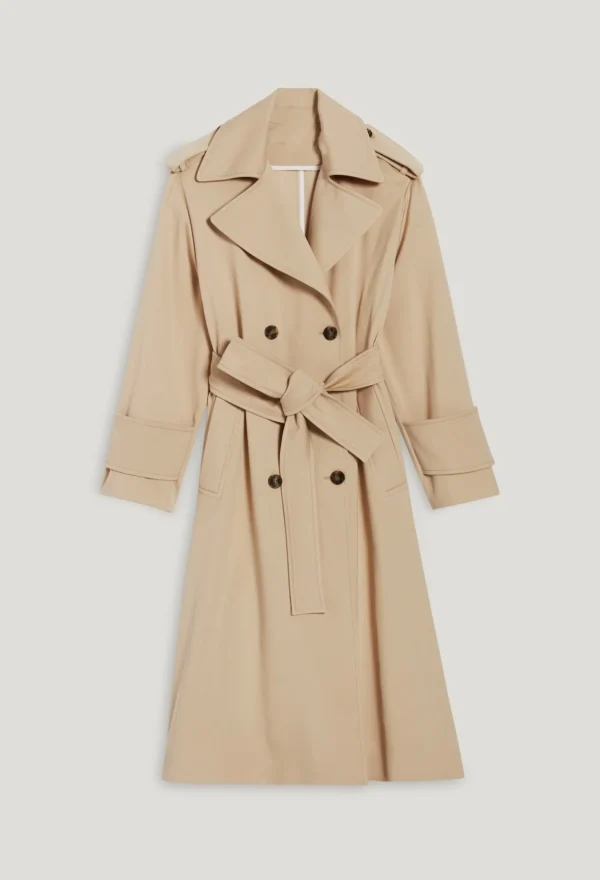 Women Fashion Double Breasted Cotton Trench Coat Stand Collar Women Vintage Casual Basic Coat - Image 6