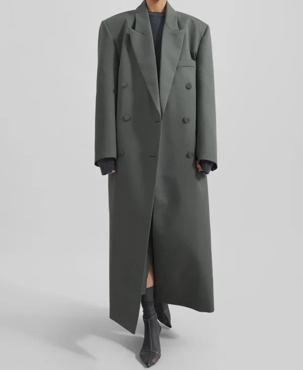 Oversized Women Wool Trench Coat Boxy Long Trench Coat Luxury Cashmere Coat for Women