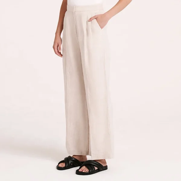 Summer Loose Long Trousers Women Casual Cotton Linen Fabric Wide Leg Pants Ladies Female - Image 3