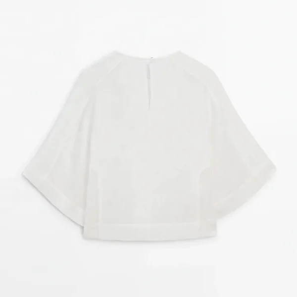 Women White Cotton Linen Shirt Tops Lady Long Sleeve Office Wear Plus Size Plain Casual Ladies Formal Blouse - Image 6