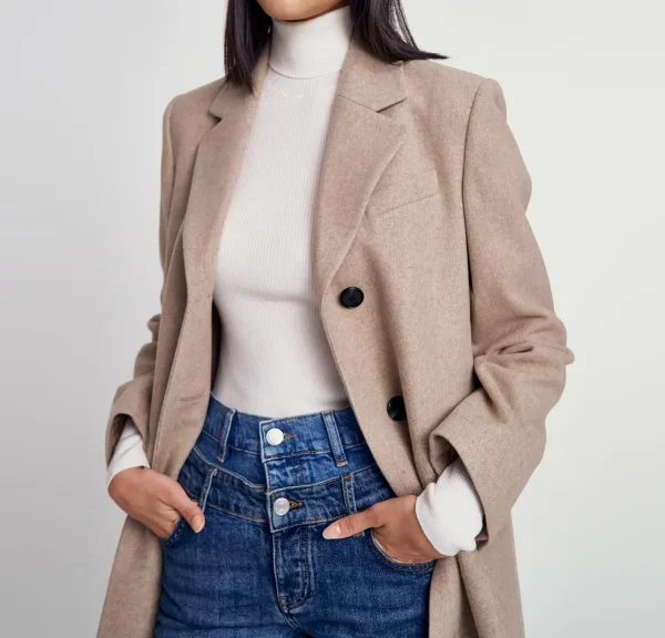 High Quality Back Open Single Breasted Coats for Women Casual Simple Trench Coat Women - Image 3