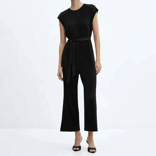 Fashion Women Clothing Casual Jumpsuit Summer Elegant 100% Cotton Linen Ladies Pant One Piece Sleeveless Jumpsuits