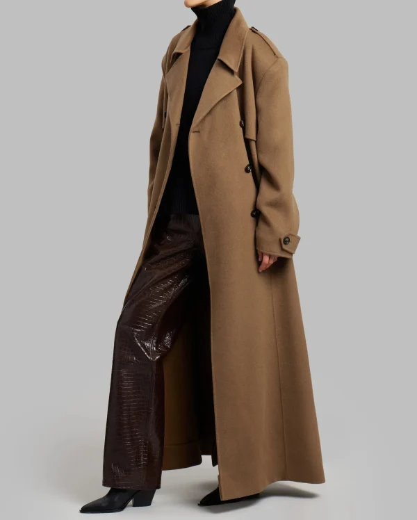 Cashmere Coat Women Oversized Loose Wool Trench Coats Women - Image 5