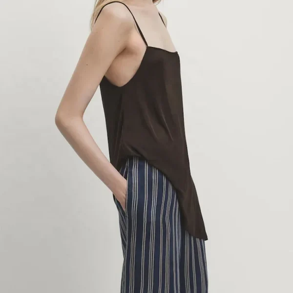 Eco Friendly Linen Wide Leg Drawstring High Waist Women Pants Casual Wear 100% Cotton Linen Trouser High Quality - Image 3