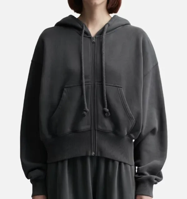 New Women Sports Jacket High Collar Zipper Casual Loose Breathable Fitness Long Sleeve Outerwear Crop Top Hoodies