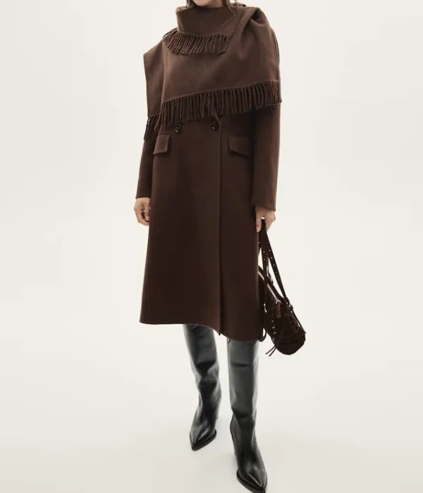 Winter Fashion Style Women Wool Trench Coat Heavyweight Long Trench Coat Warm Windproof Women Casual Coat