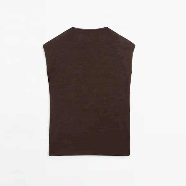 New Hot Selling High Quality Women's Cotton Linen Shirt Casual Drop Sleeve Flax Clothing Drawstring Blouse Top - Image 2