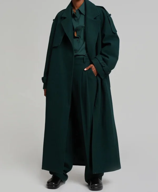 Oversized Women Wool Coat Winter Heavyweight Warm Long Coat for Women Winter - Image 3