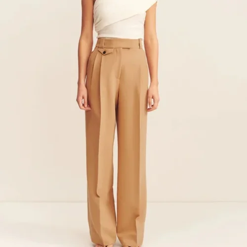 Business Work Wear Formal Trouser Women Casual Loose Wide Leg