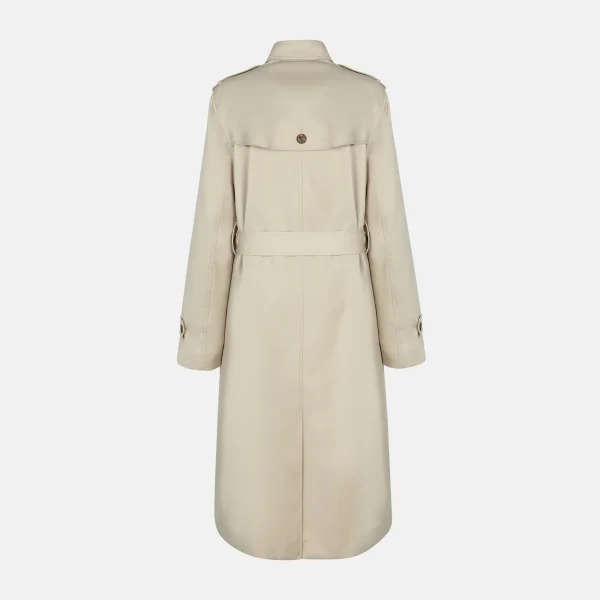 Comfortable Regular Fit Long Trench Coat Double Breasted Women Long Coat - Image 5