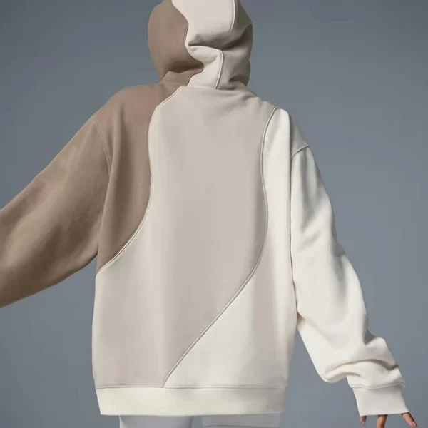 Brushed Relaxed-fit Acid Wash Long Sports Training Pullover Hoodie Tracksuit - Image 6