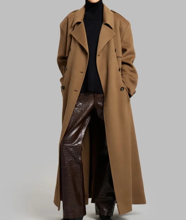 Cashmere Coat Women Oversized Loose Wool Trench Coats Women - Image 3