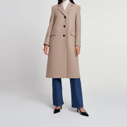 High Quality Back Open Single Breasted Coats for Women Casual Simple Trench Coat Women