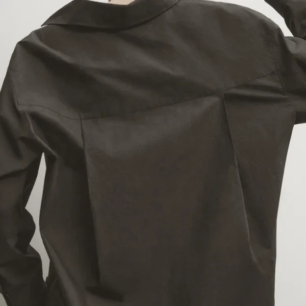 New Design Women's Summer Fashion Button up Linen Loose Top Vintage Long Sleeve Turn-down Collar Shirt Casual Chic Blouse - Image 2