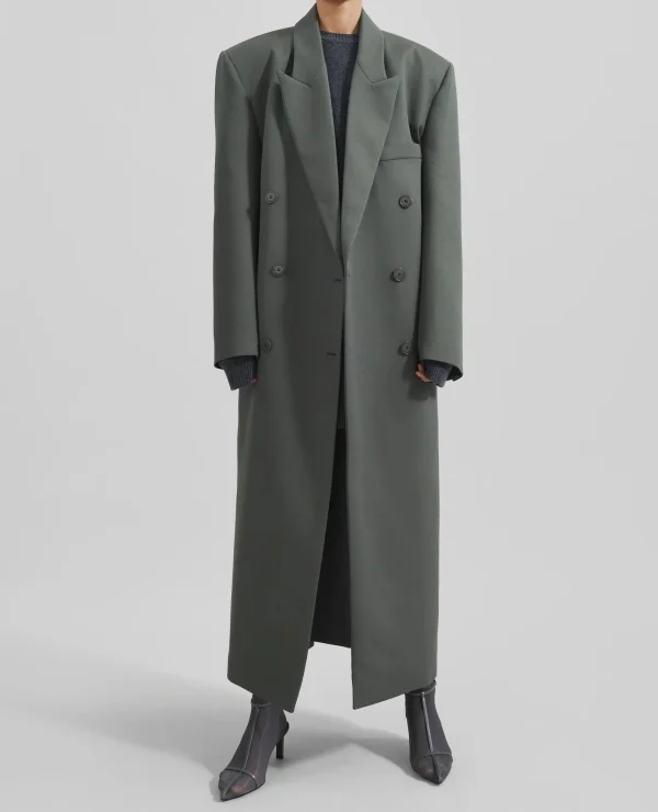 Oversized Women Wool Trench Coat Boxy Long Trench Coat Luxury Cashmere Coat for Women - Image 4