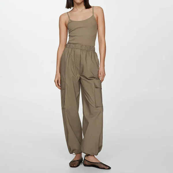Good Quality Elegant Fashion Women 100% Cotton Linen Blend Sling  Jumpsuits With Pocket Ladies Loose Sleeveless Bodysuits