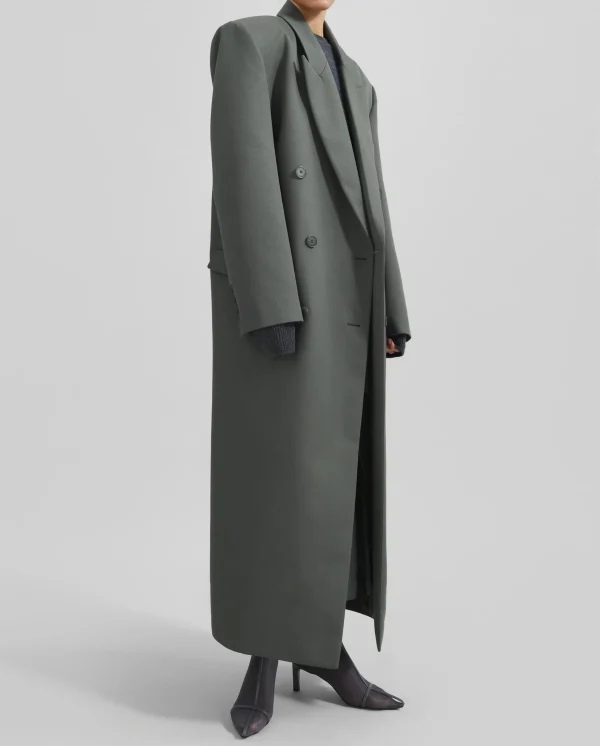 Oversized Women Wool Trench Coat Boxy Long Trench Coat Luxury Cashmere Coat for Women - Image 3