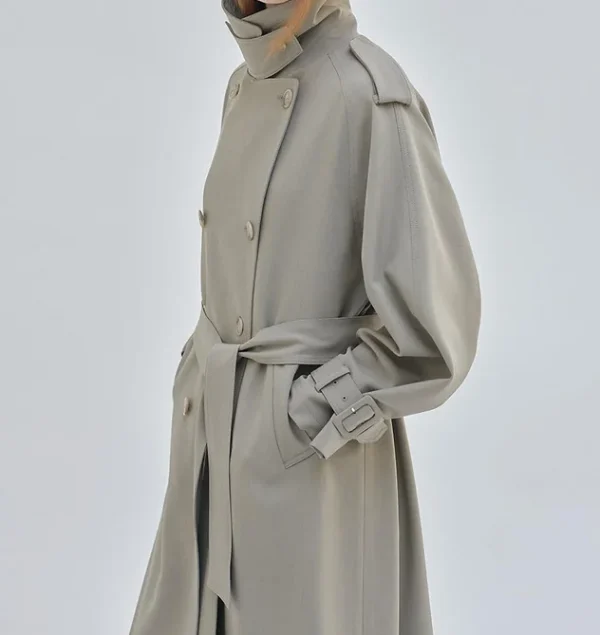 Women Bubble Coat Double Breasted Long Coats Women Jacket Winter Coat - Image 3