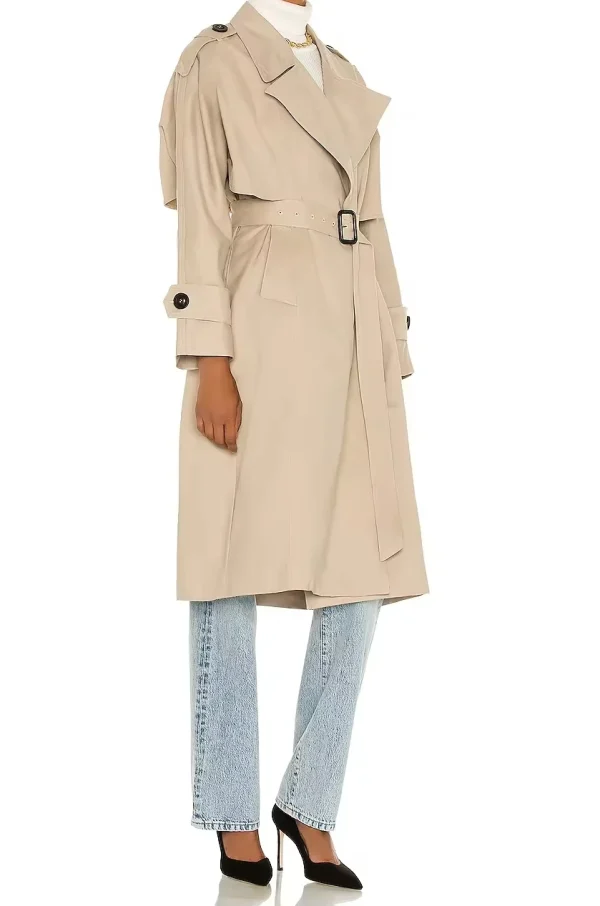 Women Fashion Winter Coats Classic Long Trench Elegant Pockets Button Women Coat - Image 5