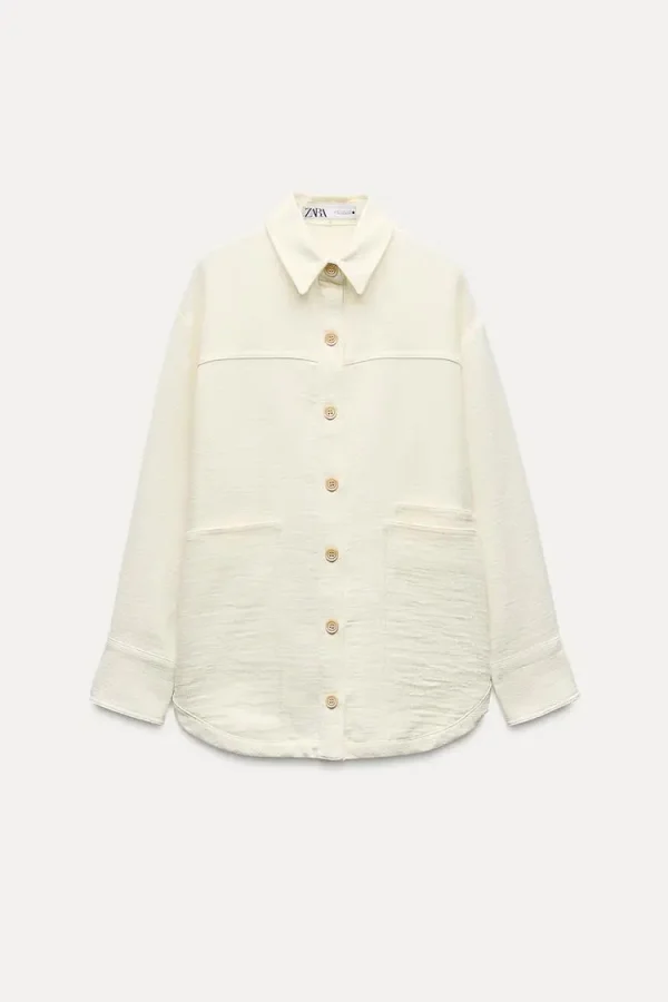 New Casual Fashion 100%cotton Loose Shirt Classic Retro Casual Long Sleeve Lapel Elegant Women's Shirt - Image 4