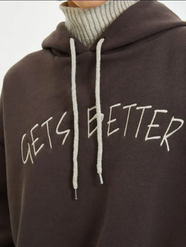 Casual Women Sweatshirt Cotton Knit Long Sleeve Women Hoodie for Autumn Winter - Image 5