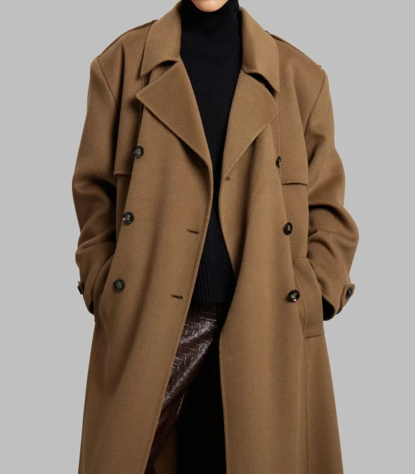 Cashmere Coat Women Oversized Loose Wool Trench Coats Women - Image 4