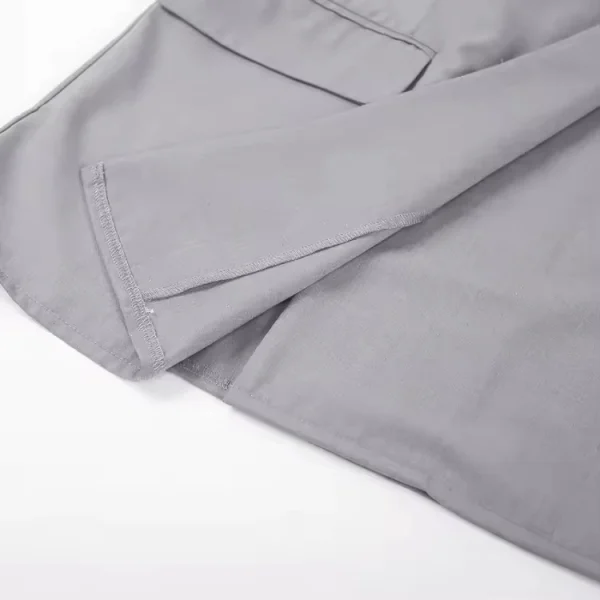 Women Elegant Solid Lapel Neck Blazer and Suit Pants Workwear - Image 6