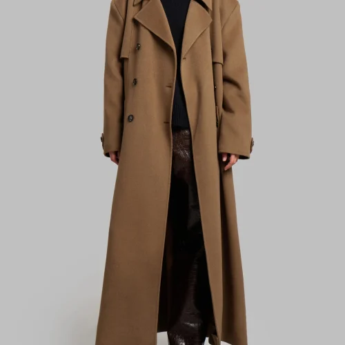Cashmere Coat Women Oversized Loose Wool Trench Coats Women